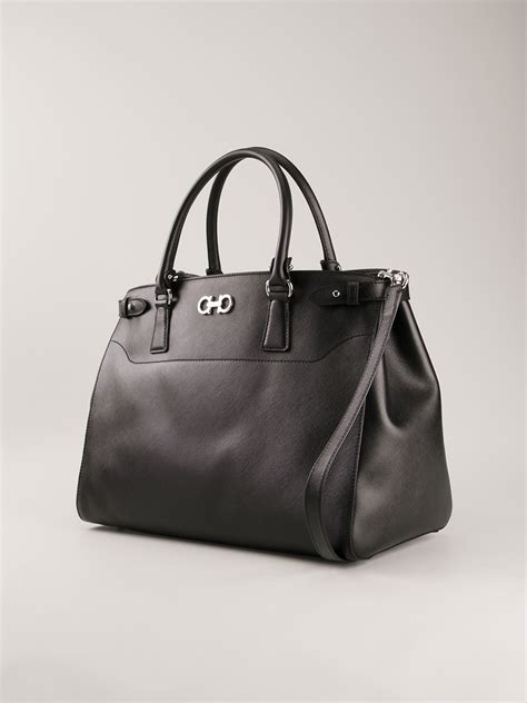 ferragamo black tote fake|ferragamo pocketbooks.